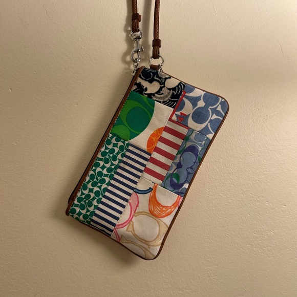 Coach Multicolor Patchwork Wristlet - Picture 3 of 4